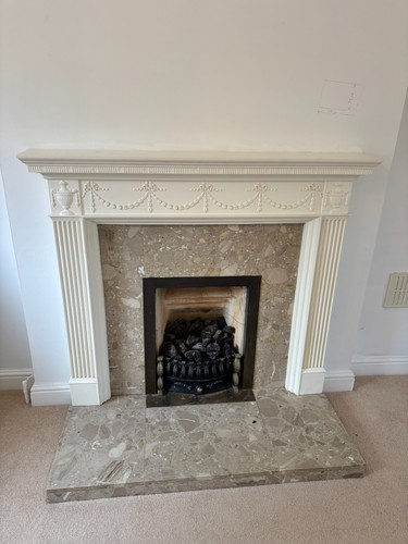 Fireplace and marble - and, hearth