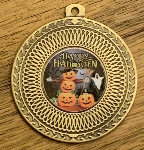 Halloween party medal ribbon - halloween,