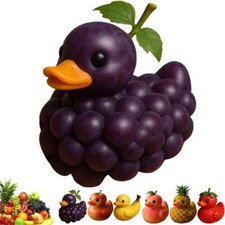 Whimsical Fruit-Themed Duck