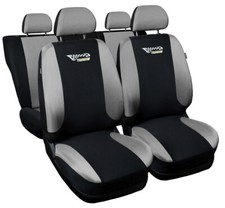 Seat covers fit CITROEN SAXO FULL SET black/silver sport style