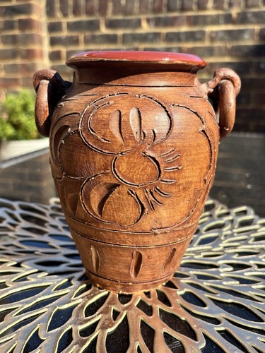 Vintage pottery vase - vintage,