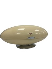 Wesco Spacemaster Eliptical Bread Bin in Cream - 1950's Retro styling