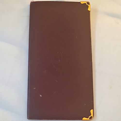 Cartier burgundy leather - cartier,