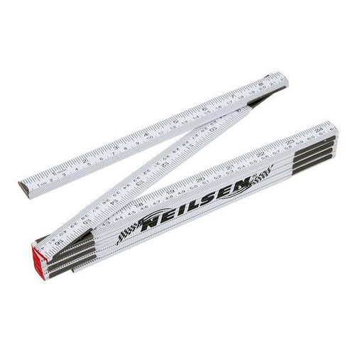 Wooden folding ruler metric - ruler,
