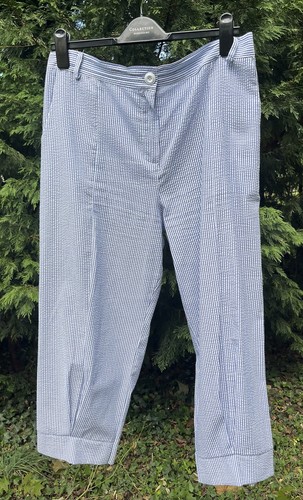 Blue white crop - white, trousers