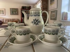 Vintage 1950s ERIC RAVILIOUS COFFEE SET FOR WEDGWOOD coffee pot mid century
