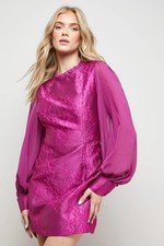 Oasis Purple Mini Dress Womens