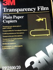 3M Transparency Film PP2500 printing paper 20 sheets overhead projector 