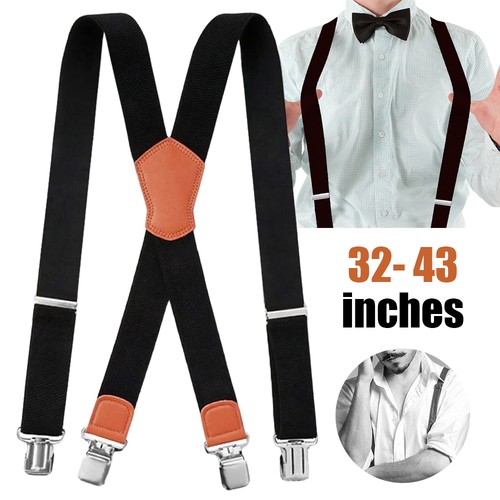 Extra wide unisex suspenders - wide,