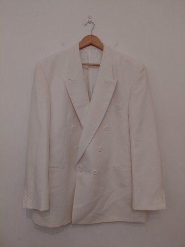 Vintage cream blazer - vintage, 48