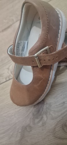 Clarks brown leather mary - leather,