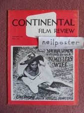 CONTINENTAL FILM REVIEW (1957) UK mag SOPHIA LOREN, MYLENE DEMONGEOT