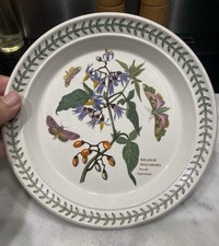Portmeirion 1972 Vintage Botanic Gardens Solanum Plate 8.5 Inches