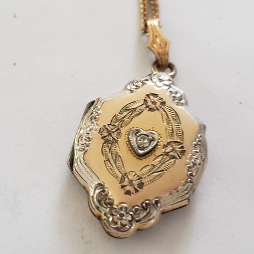 Antique heart locket necklace - antique,
