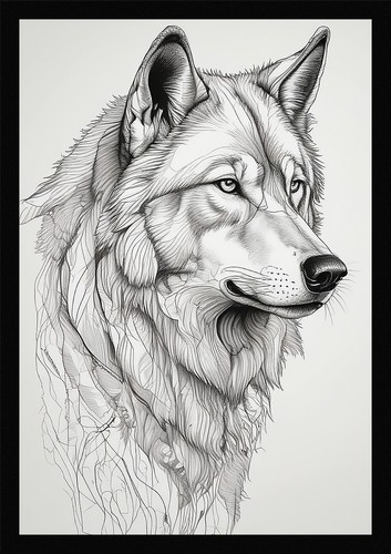 Wild wolf art exquisite - wolf,