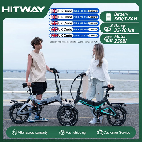 Hitway electric bike - electric, 250w