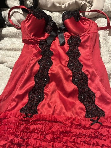 Senza red satin black - la,