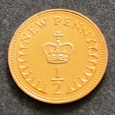 1972 UK 1/2p Half Penny Proof