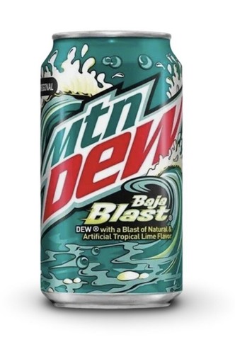 Mountain dew baja blast 355ml - dew,