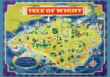 Vintage Railway Poster ISLE OF