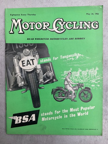 Motorcycling magazine 24 may - magazine,