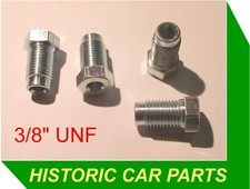 4 - 3/8" UNF Male STEEL Plated