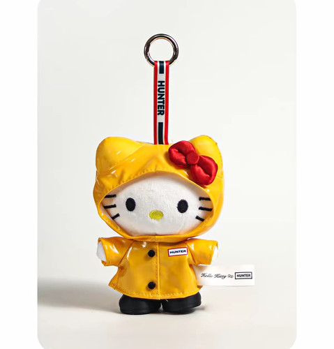Hello kitty plush keychain - kitty,