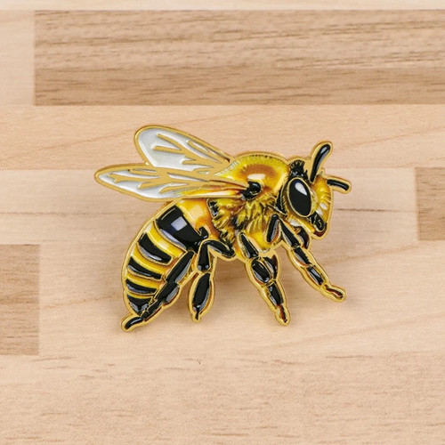 Bee enamel pin bumble - enamel,