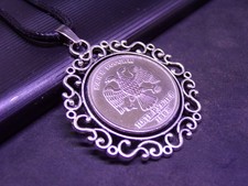 Russian Coin Pendant Necklace
