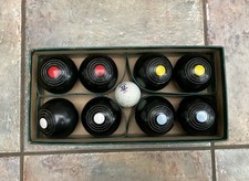 Vintage Complete Set Of BANDA Mini Carpet Bowls Original Box - Made in England