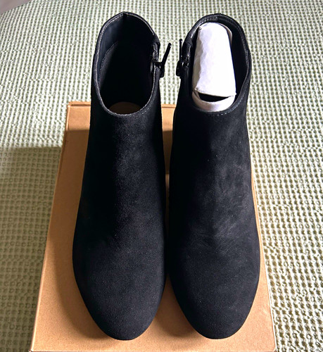 Dune pipp black suede ankle - suede,