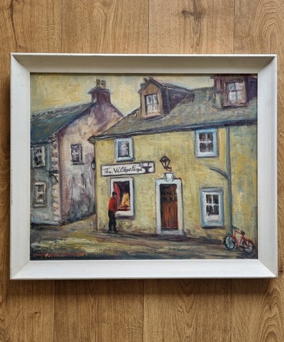 Vintage scottish oil painting - vintage,