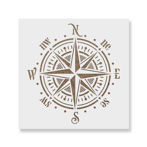 Compass rose stencil - stencil, craft