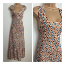 Vintage 70s White Blue Orange