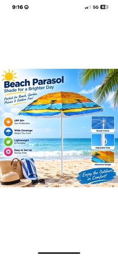 Beach parasol garden - 1.8m,