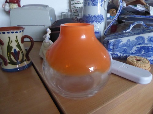 Collectors art glass orange - collectors,