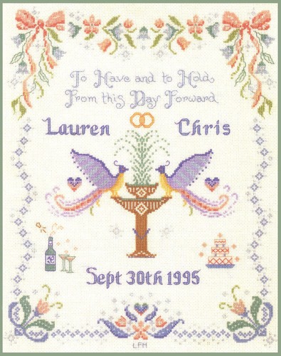 Pastels wedding sampler - pastels,