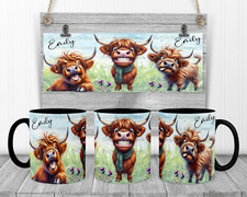 Highland Cow Funny Faces Tea