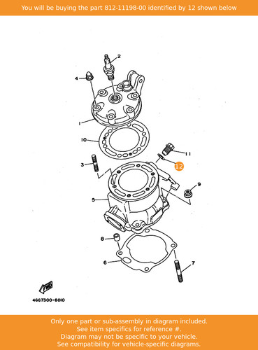 Yamaha gasket 812 11198 - yamaha, 812-11198-00