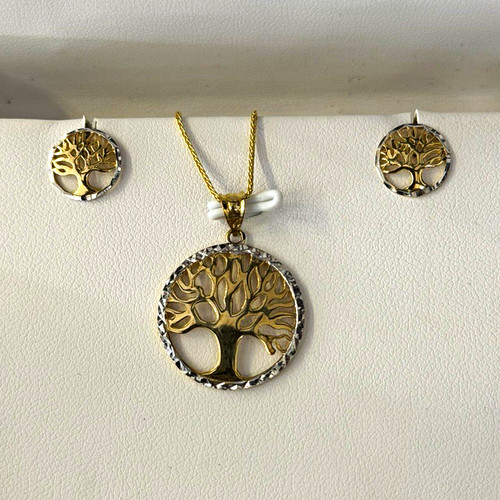 9ct tree life gold tone - 9ct,