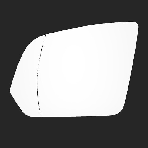 Wing mirror glass wide - wide, angle