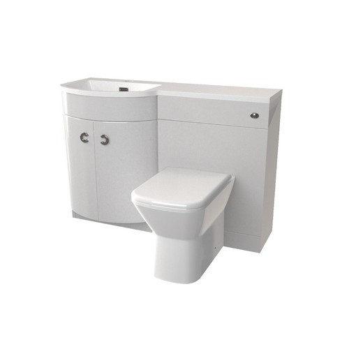 White 1100mm left hand - white,
