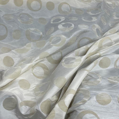 Cream retro spots velvet - cream,