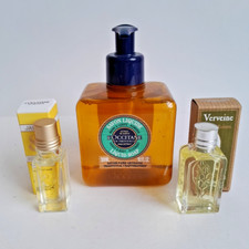 L'Occitane Job Lot 2 X Eau De Toilette Miniatures 7.5 & 10ml & Large Hand Soap