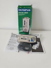 Olympus Pearlcorder J300 Silver Portable Microcassette Recorder With Accessories