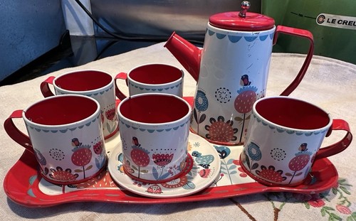 Child tin plate tea set - plate,