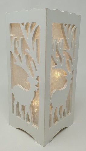 Wooden reindeer led silhouette - wooden,