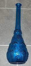 Vintage Empoli Tall Blue Glass