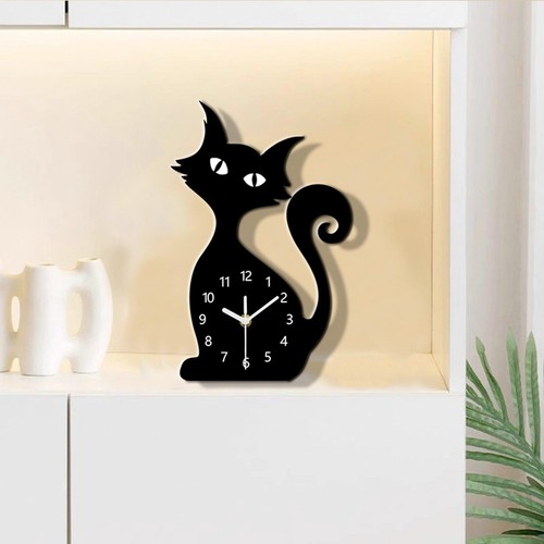 Wall clock with - with, motif