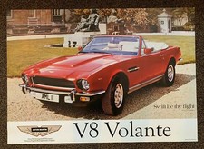 Vintage Reproduction Showroom Art Poster Print Aston Martin V8 Volante 84x59.5cm